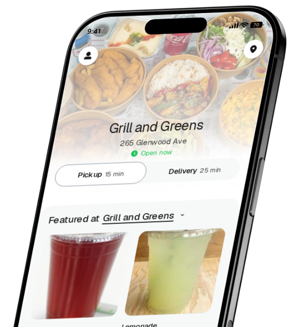 Grill and Greens app preview
